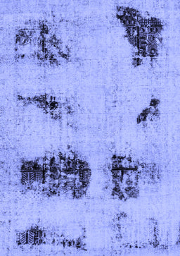 Abstract Blue Modern Rug, abs2059blu