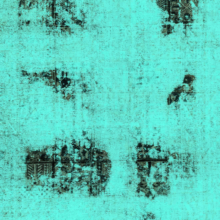 Abstract Turquoise Modern Rug, abs2059turq