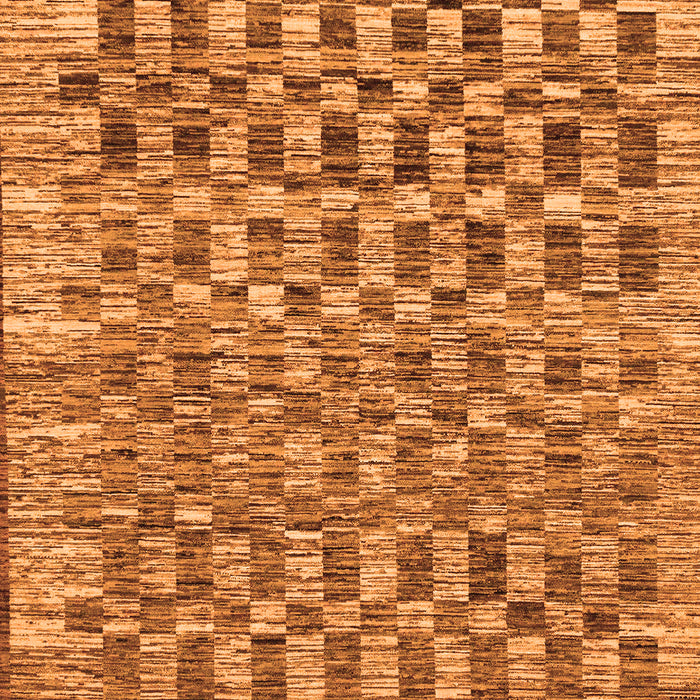 Machine Washable Checkered Orange Modern Area Rugs, wshabs205org