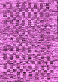 Checkered Purple Modern Rug, abs205pur