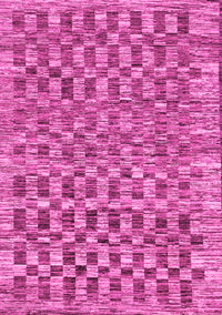 Checkered Pink Modern Rug, abs205pnk