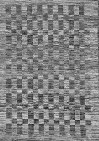 Checkered Gray Modern Rug, abs205gry