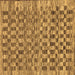 Square Checkered Brown Modern Rug, abs205brn