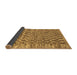 Sideview of Checkered Brown Modern Rug, abs205brn