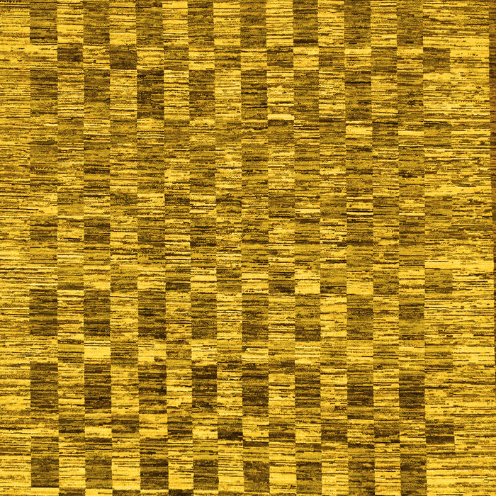 Checkered Yellow Modern Rug, abs205yw
