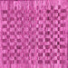 Square Checkered Pink Modern Rug, abs205pnk