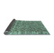 Sideview of Checkered Light Blue Modern Rug, abs205lblu