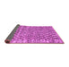 Sideview of Checkered Purple Modern Rug, abs205pur