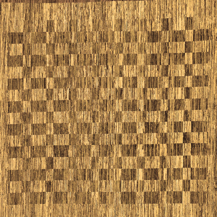 Square Machine Washable Checkered Brown Modern Rug, wshabs205brn