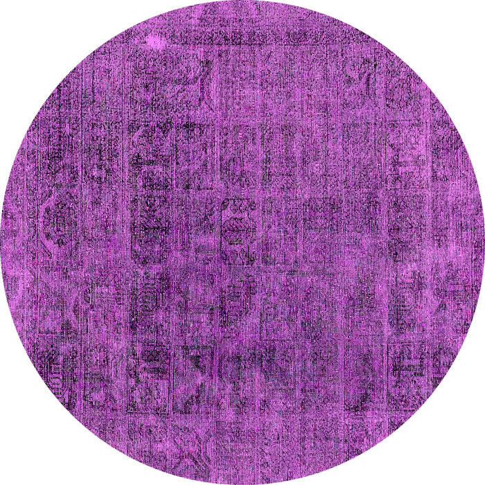 Round Abstract Pink Modern Rug, abs2060pnk