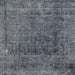 Square Abstract Dark Gray Modern Rug, abs2060