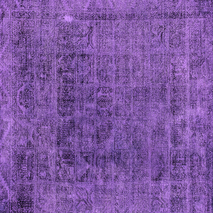 Square Abstract Purple Modern Rug, abs2060pur