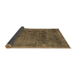 Sideview of Abstract Brown Modern Rug, abs2060brn