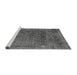 Sideview of Machine Washable Abstract Gray Modern Rug, wshabs2060gry