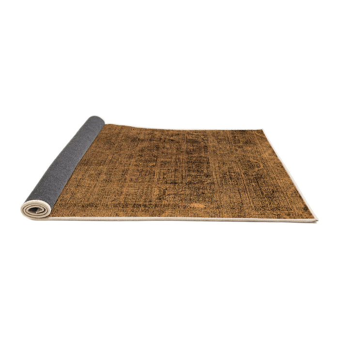 Sideview of Abstract Orange Modern Rug, abs2060org