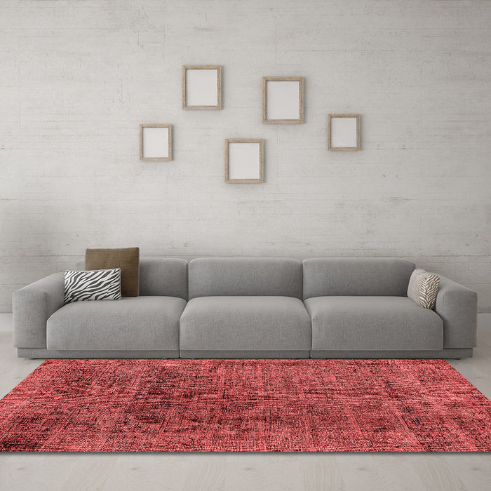 Modern Red Washable Rugs