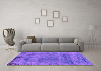 Machine Washable Persian Purple Bohemian Rug, wshabs2061pur