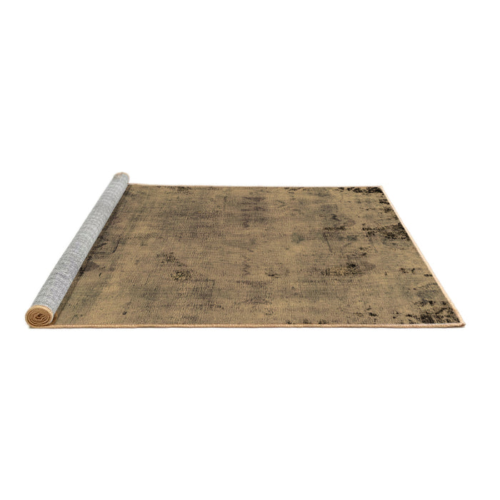 Sideview of Machine Washable Persian Brown Bohemian Rug, wshabs2061brn