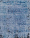 Machine Washable Abstract Steel Blue Rug, wshabs2061