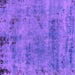 Square Machine Washable Persian Purple Bohemian Area Rugs, wshabs2061pur