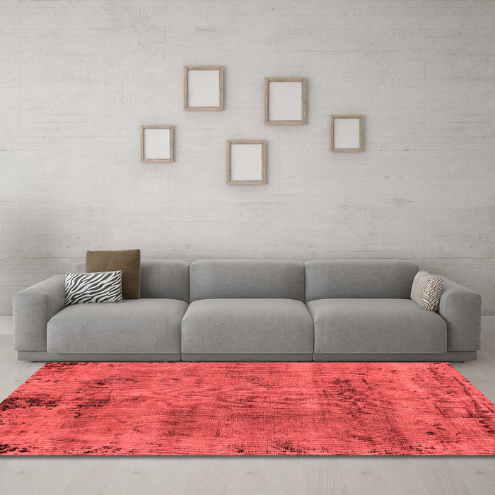Bohemian Red Washable Rugs