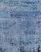 Abstract Steel Blue Persian Rug, abs2061