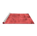 Bohemian Red Washable Rugs