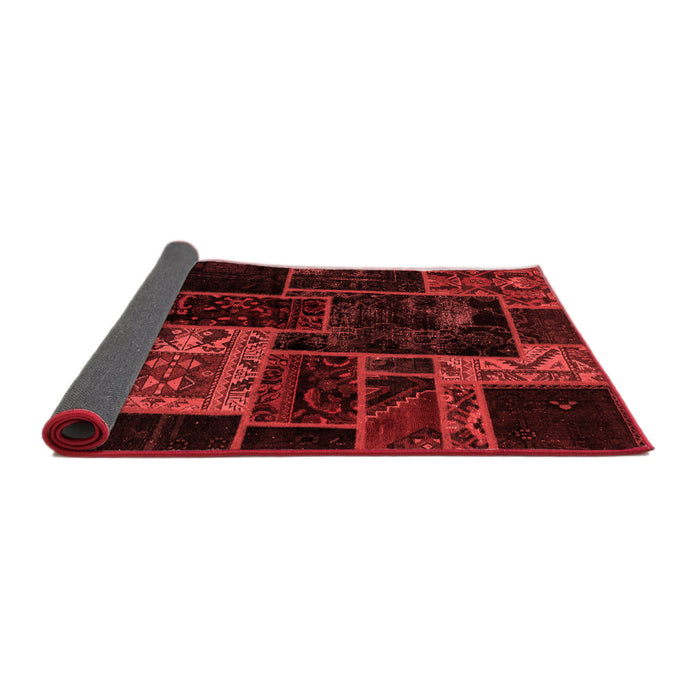 Patchwork Red Transitional Area Rugs