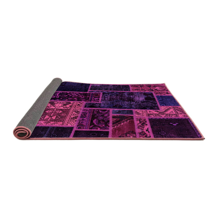 Sideview of Patchwork Pink Transitional Rug, abs2062pnk