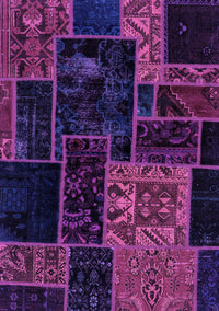 Patchwork Purple Transitional Rug, abs2062pur