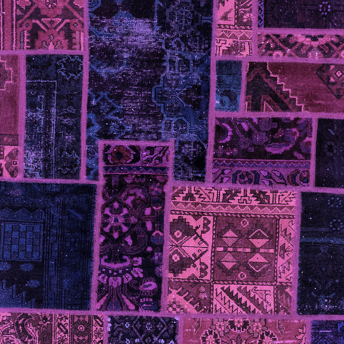 Patchwork Purple Transitional Rug, abs2062pur