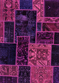 Patchwork Pink Transitional Rug, abs2062pnk