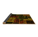 Sideview of Patchwork Yellow Transitional Rug, abs2062yw