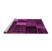 Sideview of Machine Washable Patchwork Pink Transitional Rug, wshabs2063pnk