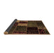 Sideview of Patchwork Brown Transitional Rug, abs2063brn