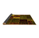 Sideview of Patchwork Yellow Transitional Rug, abs2063yw