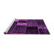 Sideview of Machine Washable Patchwork Purple Transitional Area Rugs, wshabs2063pur