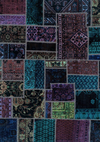 Patchwork Light Blue Transitional Rug, abs2064lblu