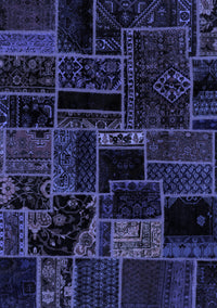 Patchwork Blue Transitional Rug, abs2064blu