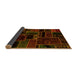 Sideview of Patchwork Yellow Transitional Rug, abs2064yw