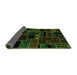 Sideview of Patchwork Green Transitional Rug, abs2064grn