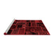 Transitional Red Washable Rugs