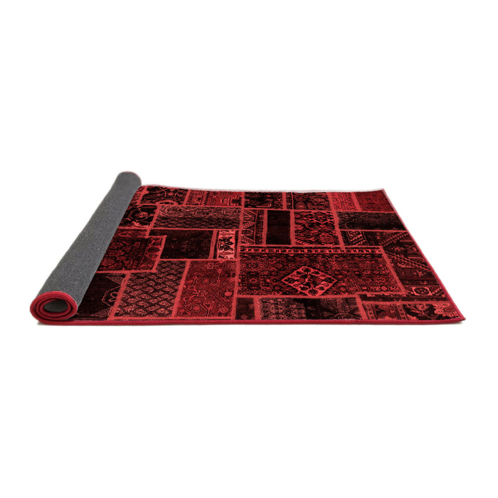 Patchwork Red Transitional Area Rugs