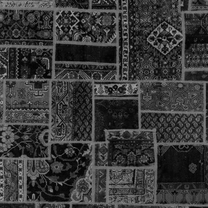 Patchwork Gray Transitional Rug, abs2064gry