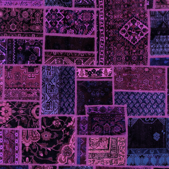 Patchwork Purple Transitional Rug, abs2064pur