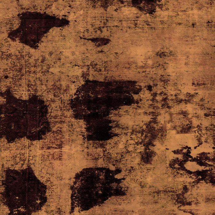 Square Machine Washable Abstract Orange Modern Area Rugs, wshabs2065org