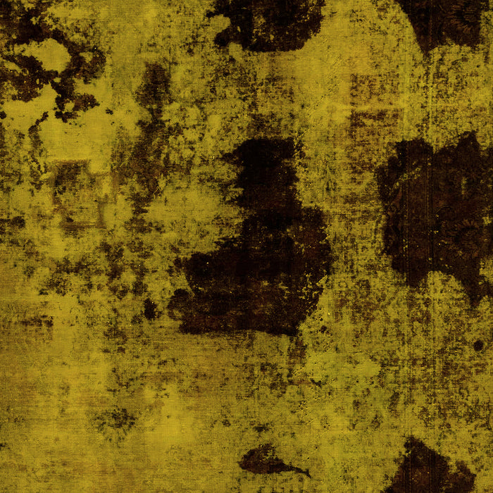 Machine Washable Abstract Yellow Modern Rug, wshabs2065yw