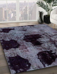 Abstract Black Modern Rug, abs2065