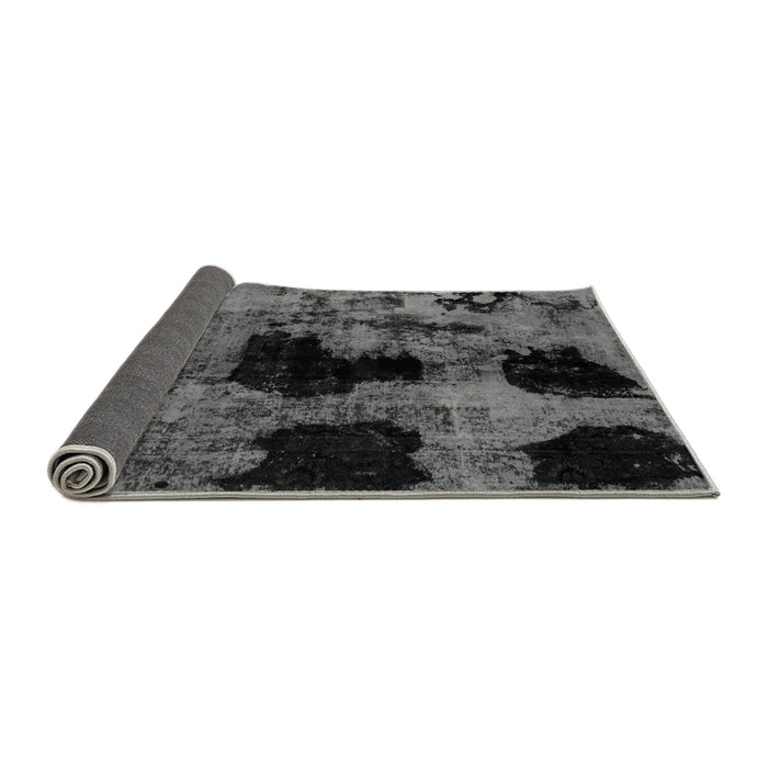 Sideview of Abstract Gray Modern Rug, abs2065gry