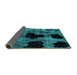 Sideview of Abstract Turquoise Modern Rug, abs2065turq